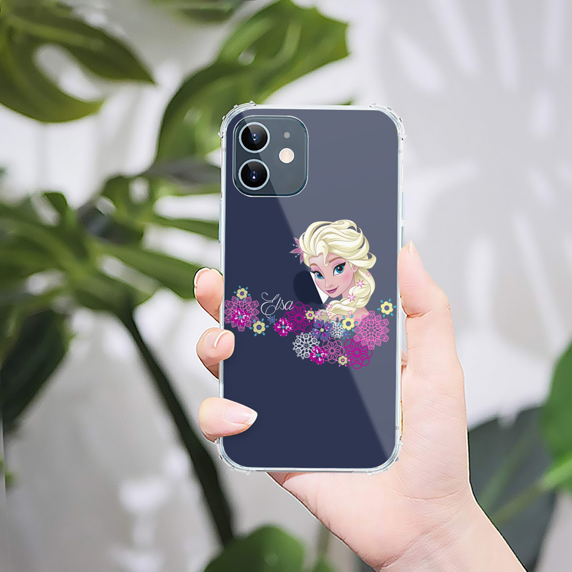 （画像用） アナと雪の女王 アンナ エルサ Frozen Anna Elsa 【iPhone 12シリーズ対応】透明スマホケース（クリアソフトケース）